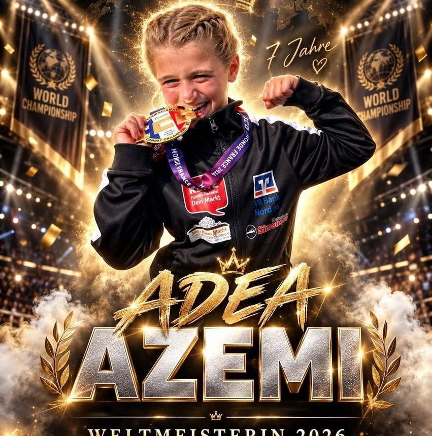 Sukses historik në Francë: Adea Azemi, 7-vjeçarja ngjitet në majën e botës në sportet marciale