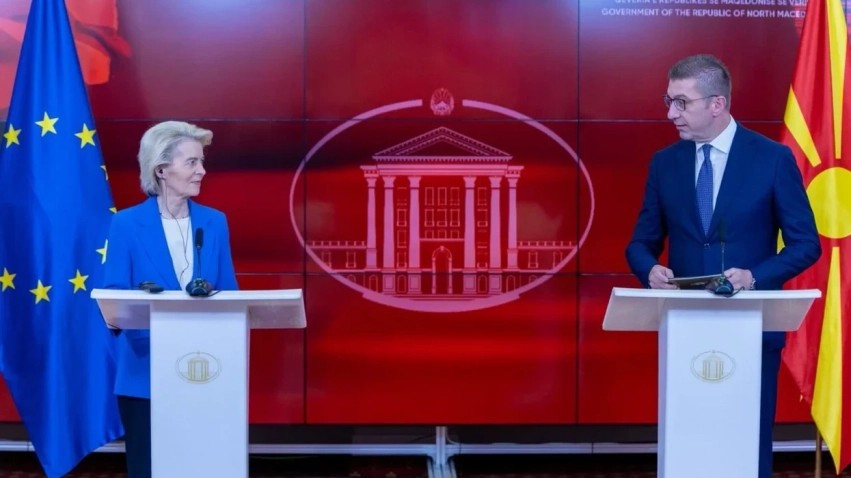 Von der Leyen në Shkup: Maqedonia e Veriut para hapit kyç drejt BE-së, identiteti dhe gjuha juaj do të respektohen