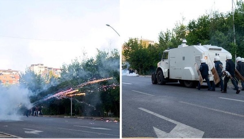 Trazira në Bulevard: Përleshje mes protestuesve dhe forcave të rendit në Tiranë