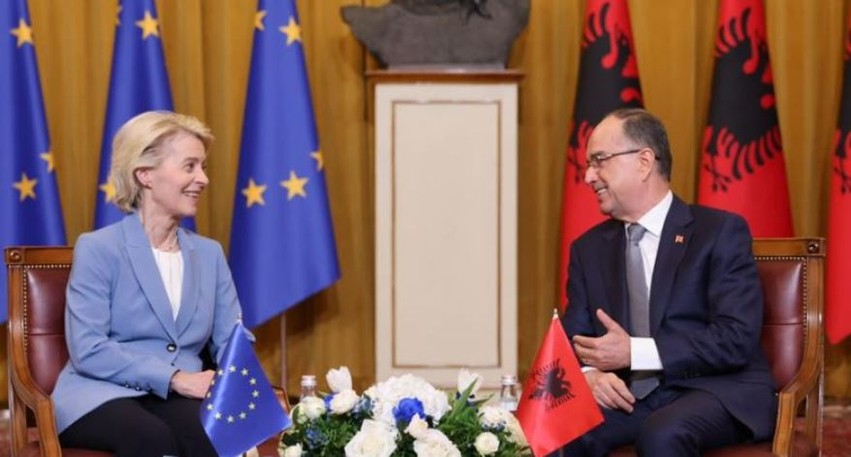Samiti i integrimit në Tiranë / Begaj pret Von der Leyen: Synojmë mbylljen e kapitujve të BE-së deri në vitin 2027