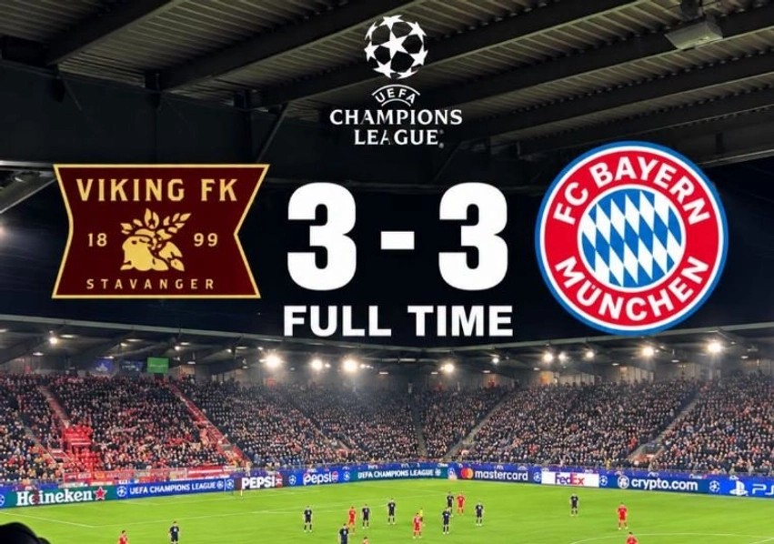 Dramë në Ligën e Kampionëve: Bayern Munich ndalet nga Vikingu pas një rikthimi spektakolar