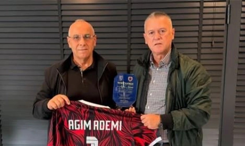 Agim Ademi takon drejtuesin e futbollit në diasporë, Shqiptar Gubetini
