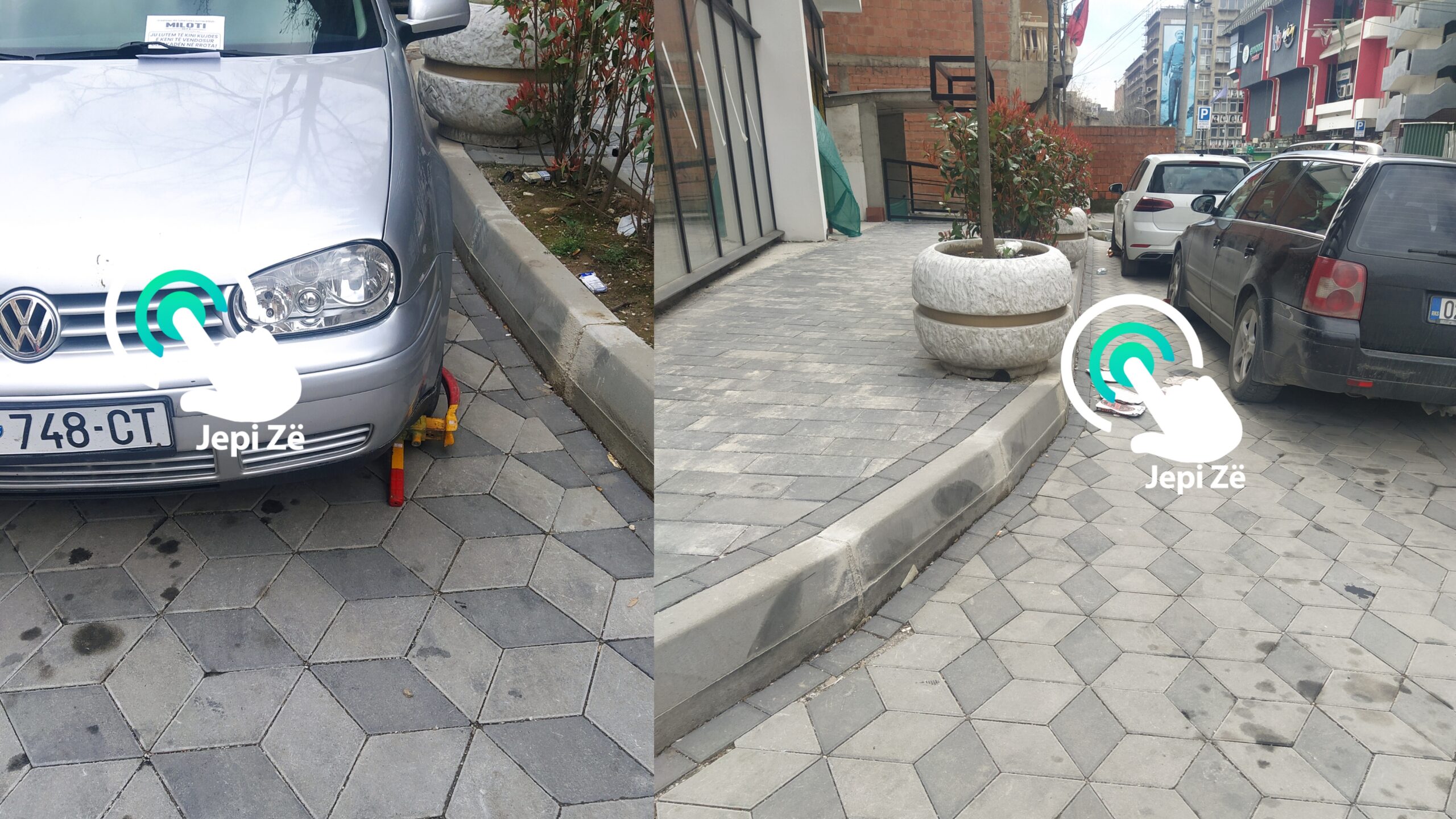 Policia i “sakatoi” vozitësit që parkohen në qendër të Mitrovicës, veturave po ju vendosen bllokada
