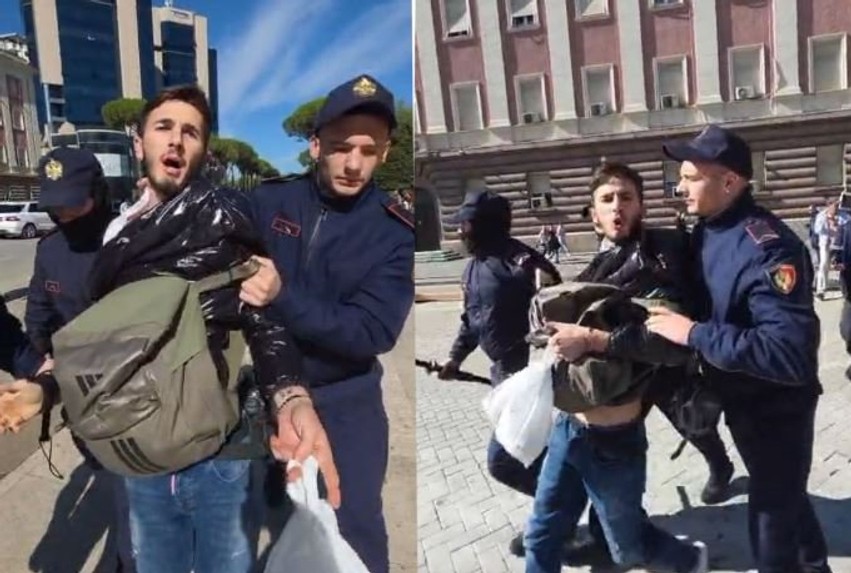 Ndalohet me dhunë studenti para Kryeministrisë: Po shkoja në punë si kamerier, më kapët për fyti!