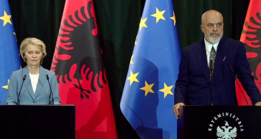 Investimet në Zvërnec dhe lufta ndaj korrupsionit, Rama i dorëzon raportin Von der Leyen