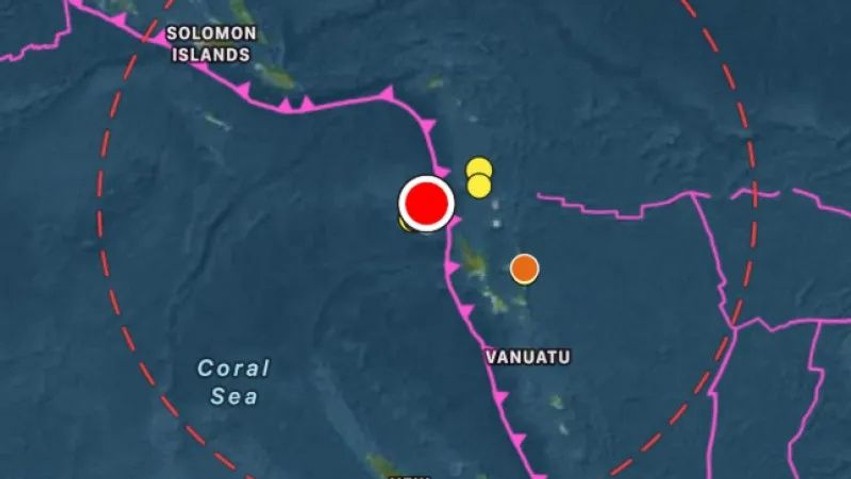 Lëkundje të forta sizmike me magnitudë 7.2 godasin Vanuatunë, shpallet alarmi për cunami