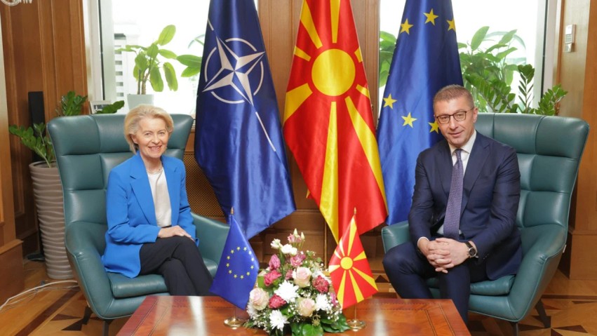 Vizita në Shkup/ Von der Leyen: Maqedonia e Veriut pranë dyerve të BE-së, mbetet vetëm një hap