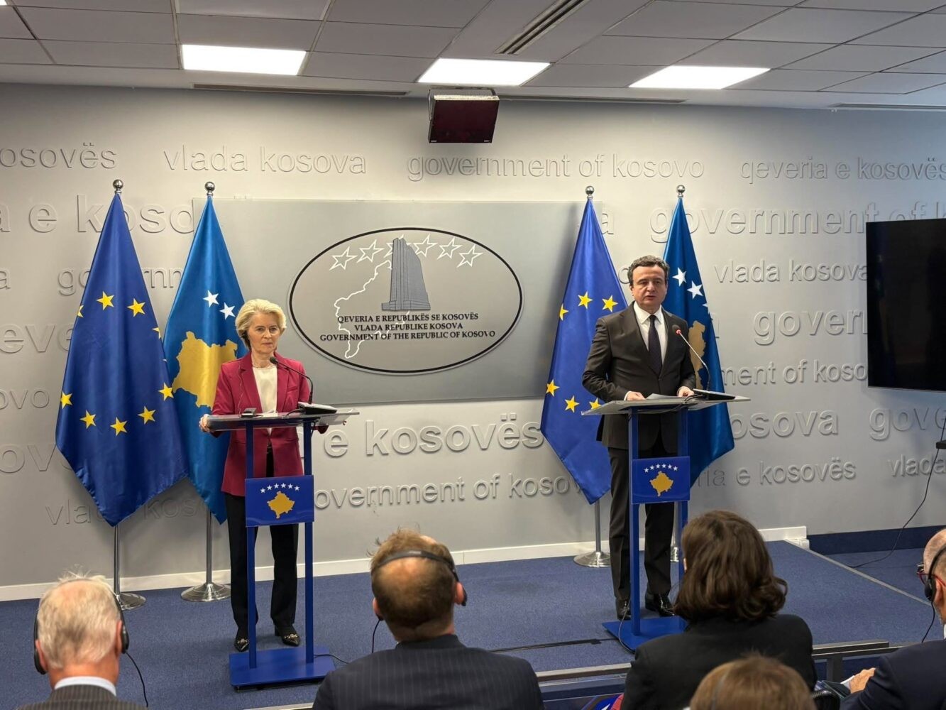 Kurti i kërkon Von der Leyen statusin e vendit kandidat: Kosova i plotëson të gjitha kushtet për në BE