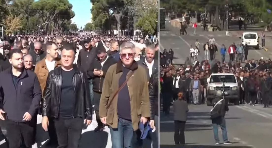 Tubimi kombëtar i opozitës, deputetët dhe mbështetësit e PD-së marshojnë drejt Kryeministrisë