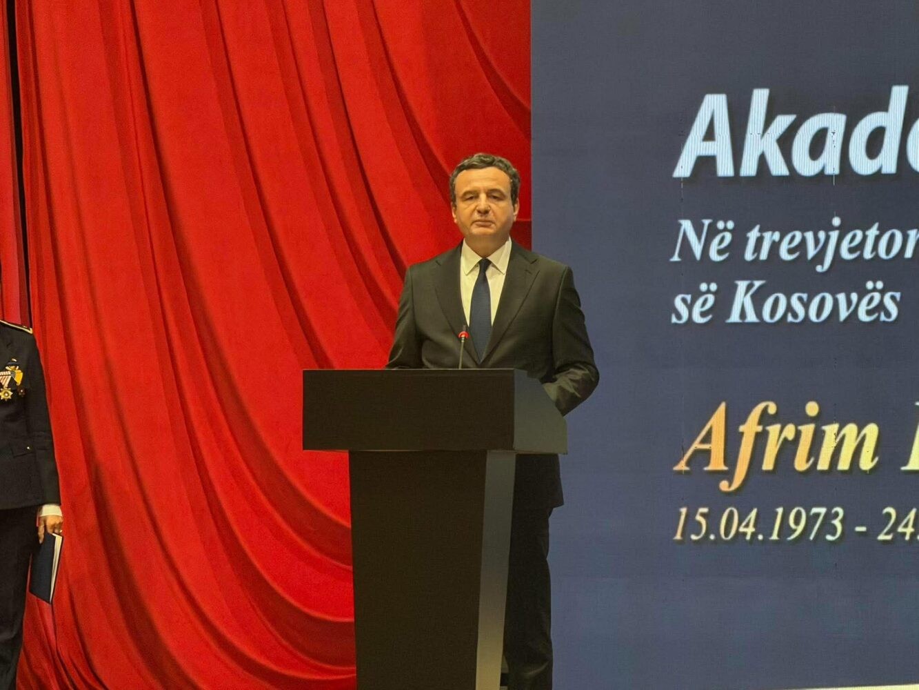 Kurti për Afrim Bunjakun në trevjetorin e Banjskës: Heroi që ra në mbrojtje të shtetit dhe paqes