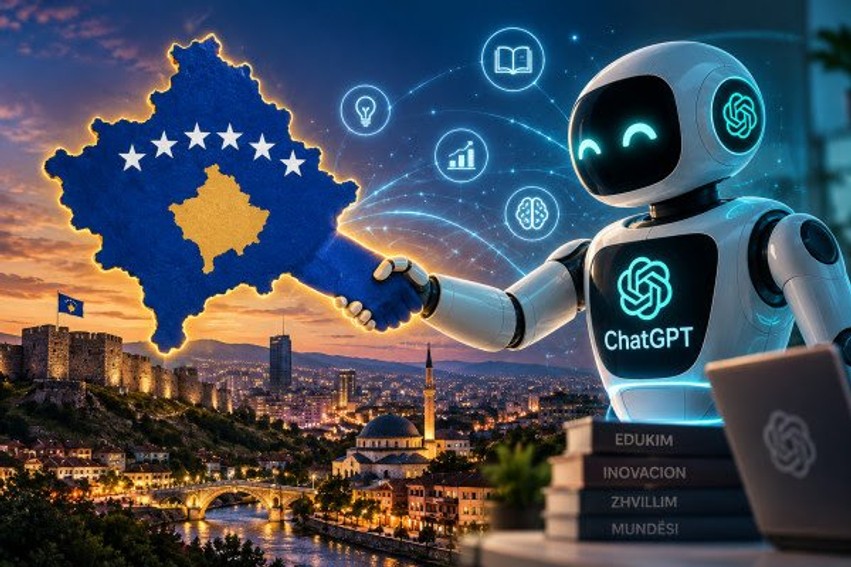 Inteligjenca artificiale në Kosovë: 45% e qytetarëve përdorin ChatGPT, mbizotërojnë pyetjet private