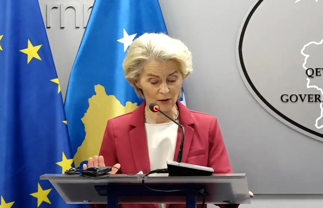 Ursula von der Leyen rikonfirmon bindjen e saj për perspektivën evropiane të Kosovës