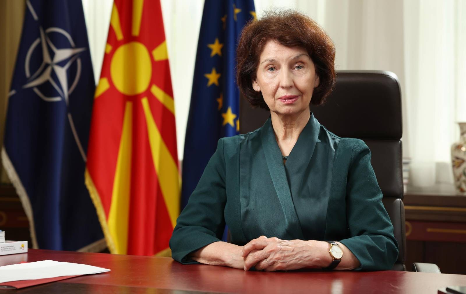 Bashkëpunim drejt integrimit evropian: Presidentja e Maqedonisë së Veriut uron homologen kosovare, Shiroka-Pula