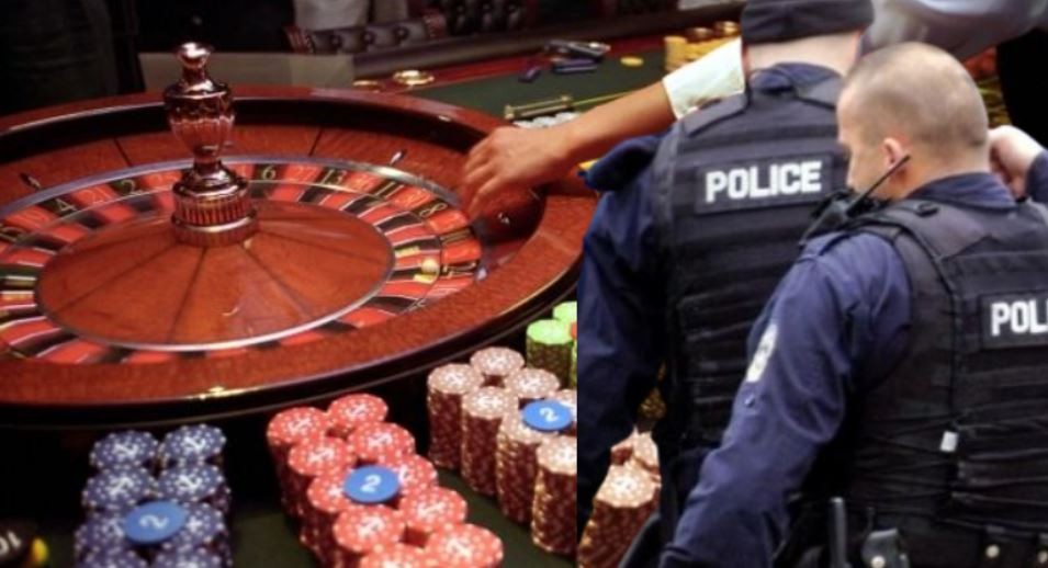 Aksion i Policisë në Mitrovicë: Zbulohet bixhoz i paligjshëm në një lokal, sekuestrohen çipa dhe një thikë