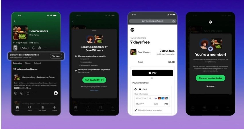 Inovacion në Spotify: Nis funksioni “Memberships” për podkaste me përmbajtje ekskluzive
