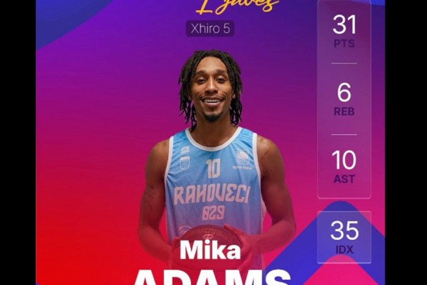 Paraqitje fantastike, Mika Adams-Woods i Rahovecit 029 merr epitetin e MVP-së për javën e pestë