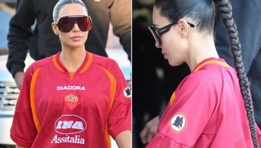 Kim Kardashian surprizon në Romë: Zbuloj skuadrën time të preferuar në futboll