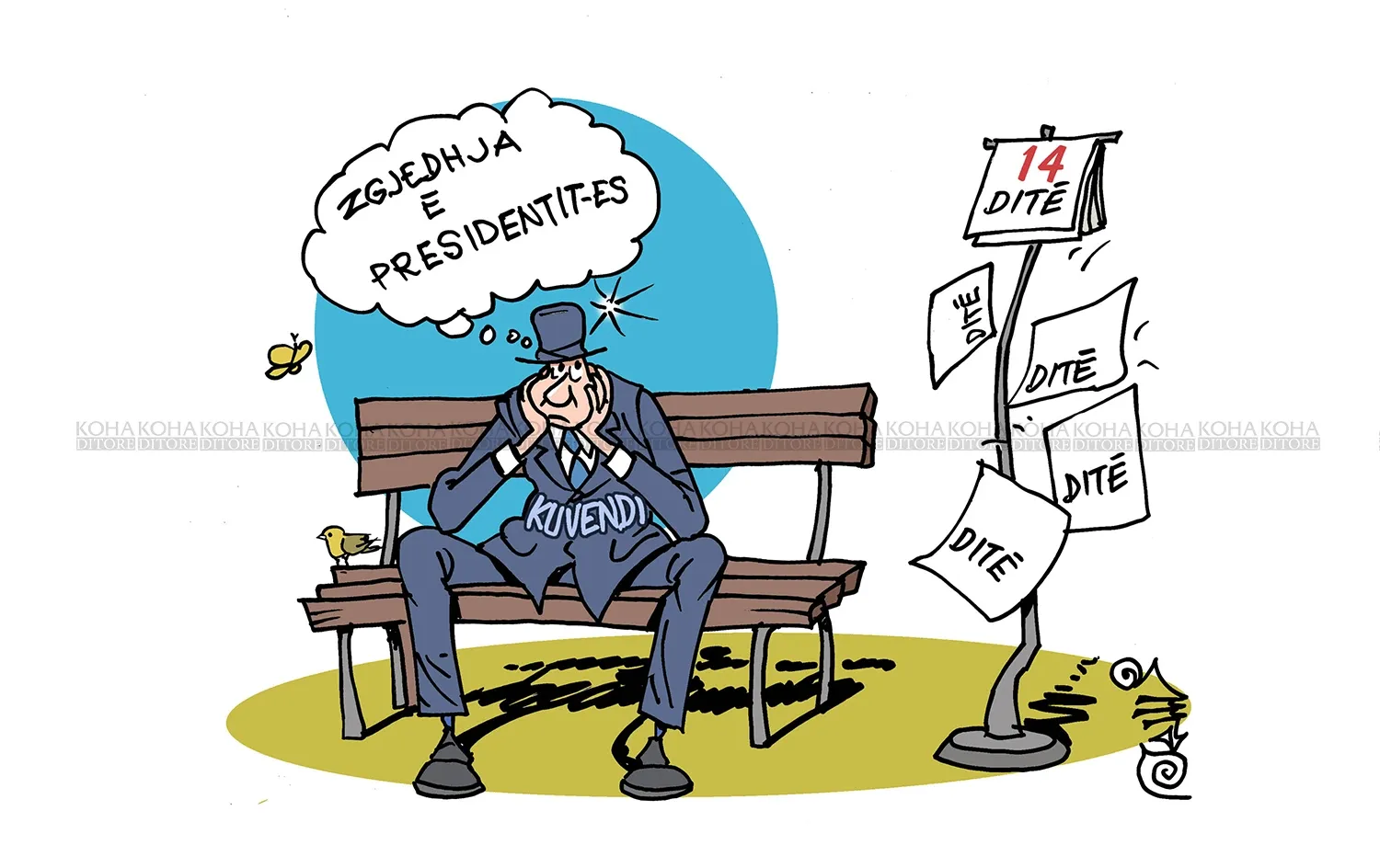 Karikatura e ditës - Kuvendi dhe afati për zgjedhjen e presidentit