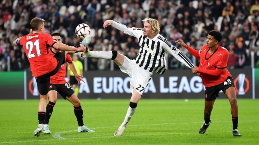 Barazim spektakolar në Torino: Rennes trondit Juventusin dhe rrëmben një pikë të artë