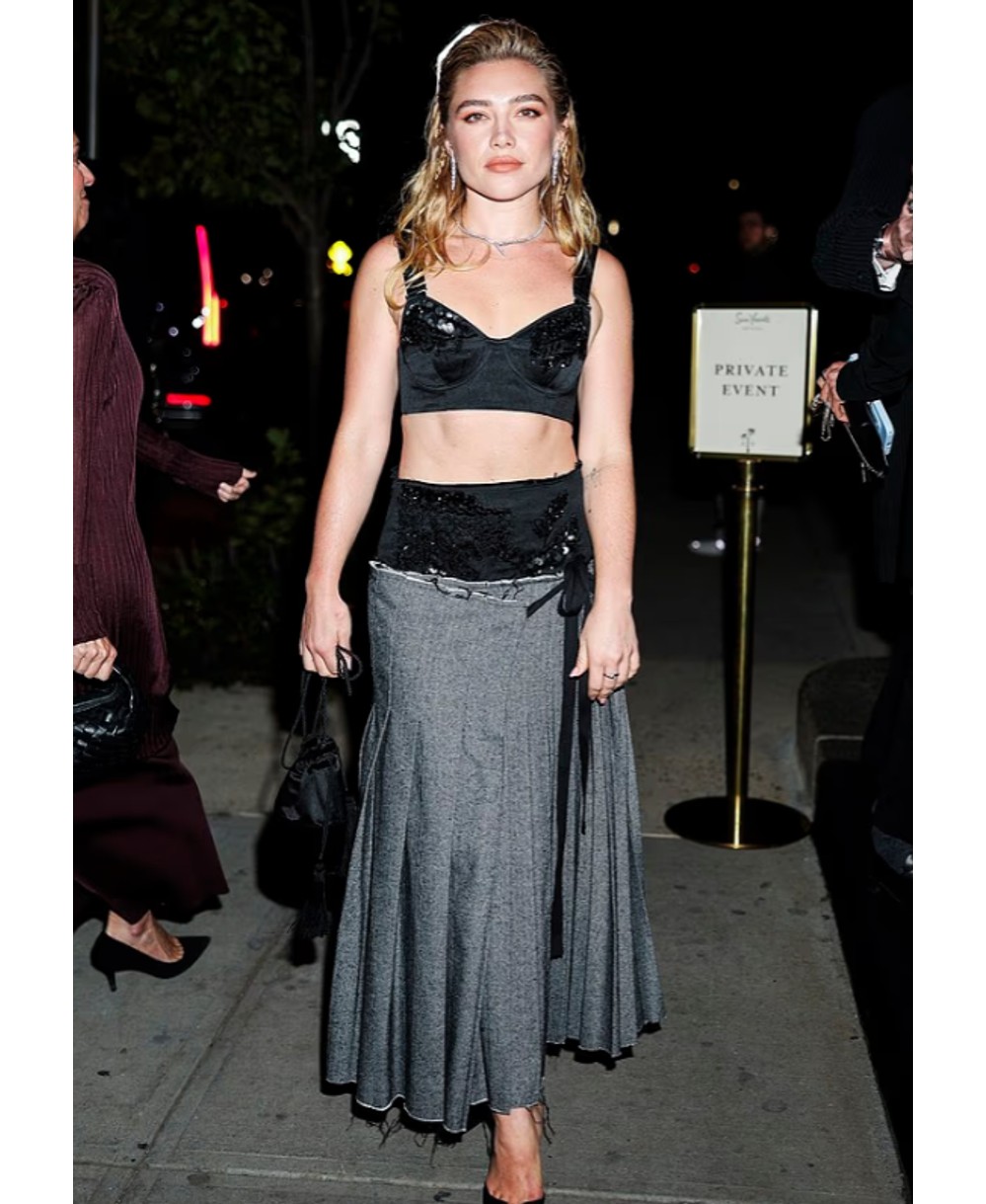 Florence Pugh shkëlqen në rrugët e New York-ut me një stil provokues dhe elegant
