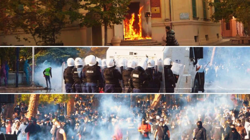 Bilanci zyrtar i protestës në kryeqytet: 15 të lënduar kërkojnë ndihmë mjekësore