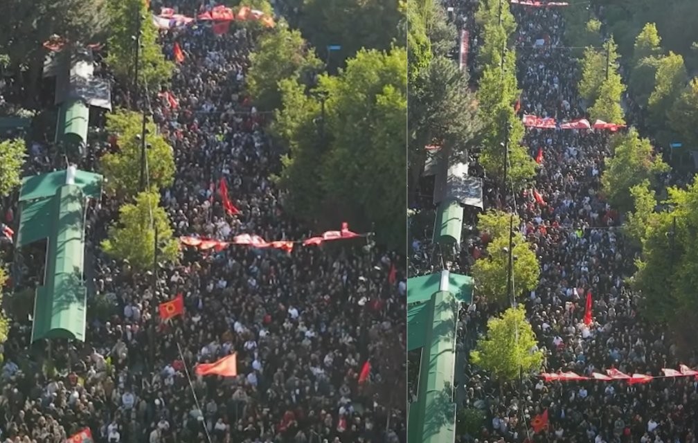Protesta masive në Prishtinë, Hamza publikon pamjet nga droni: Populli nuk pajtohet me padrejtësinë